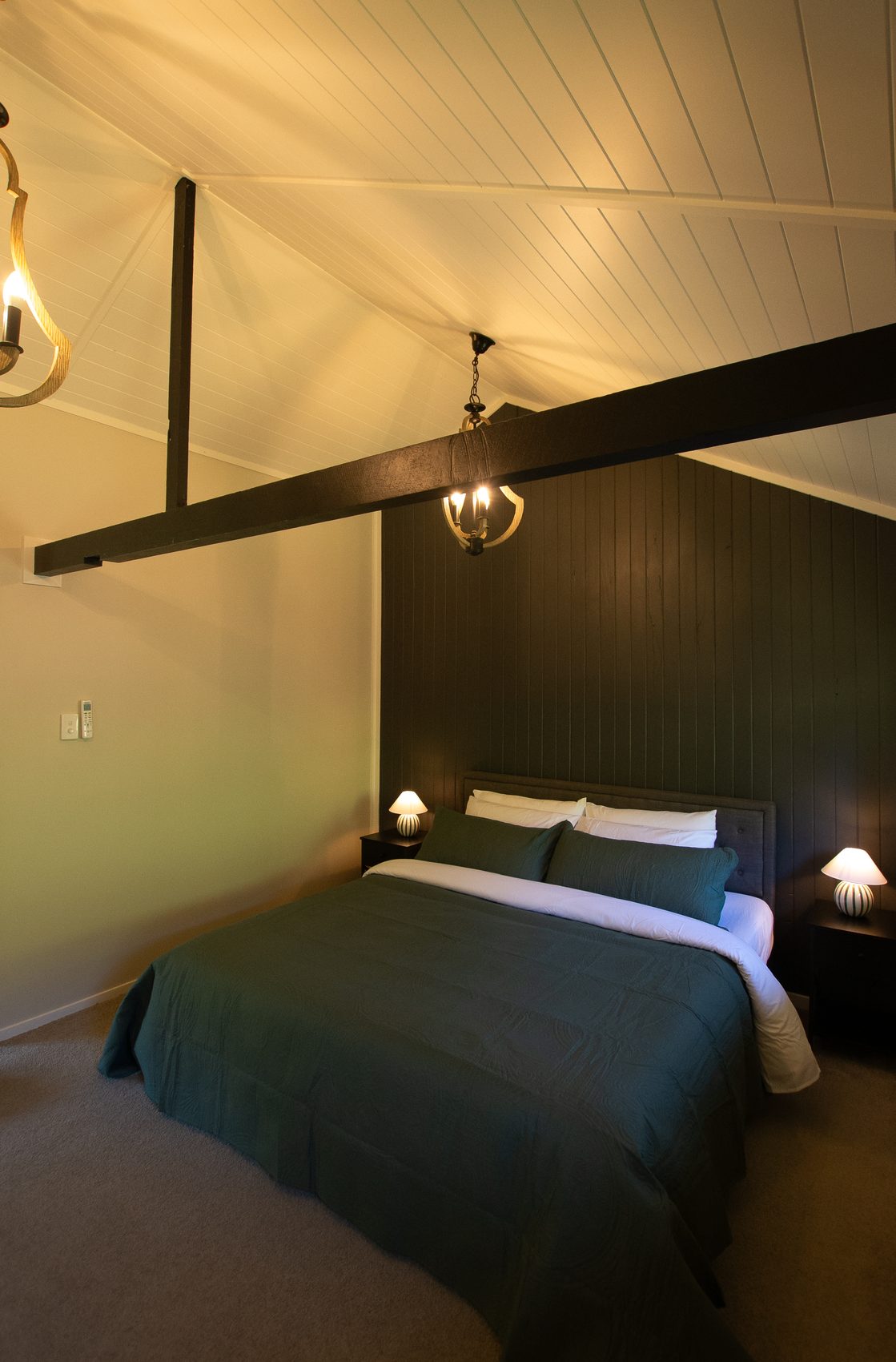 Master bedroom with king bed